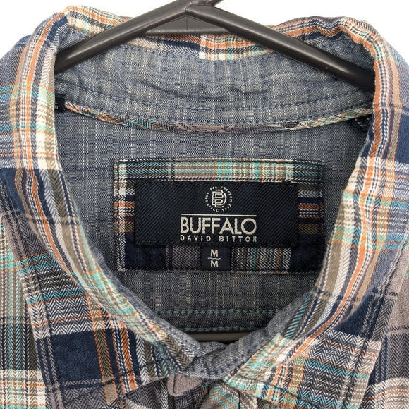 *Buffalo David Bitton 100% Cotton Men's Plaid Shirt - Size M - Picture 5 of 8